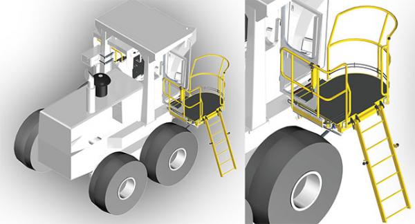 ladder and platform