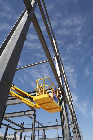 cherry picker construction site c